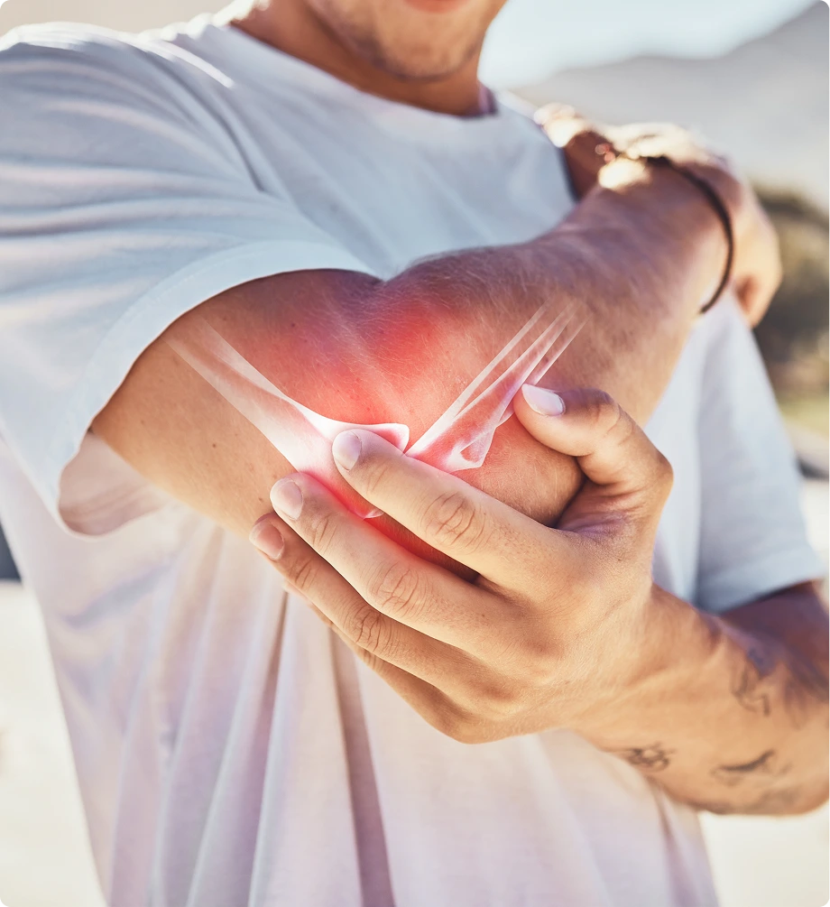 Candidates for Elbow Pain Treatment Banner